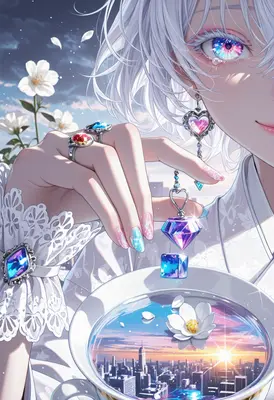 Gaze into the Crystalline Sunset