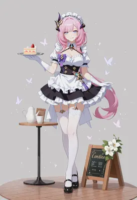 Elysia Serving Sweet Strawberry Cake