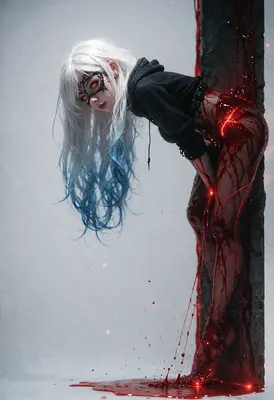 Crimson Enigma in the Shadows