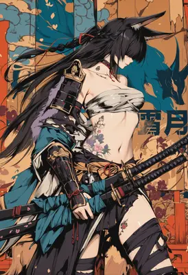 Fox Spirit Samurai Warrior