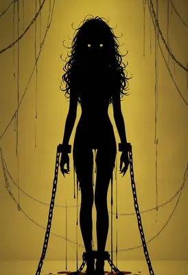 Chained Silhouette of the Abyss