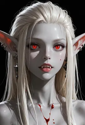 Gaze of the Pale Elven Vampire
