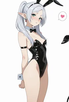 Frieren in a Playful Bunny Suit