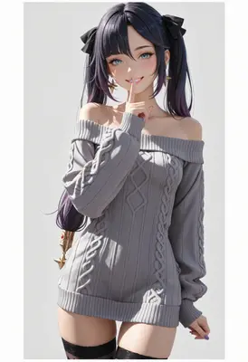Quiet Moments in a Gray Sweater