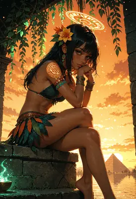 Sun Goddess of the Ancient Temple