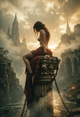 Chained Captive in the Misty Ruins