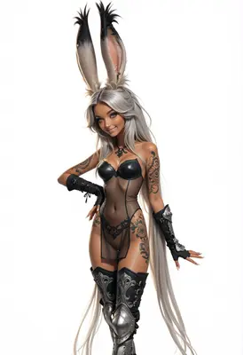 Ethereal Bunny Girl Warrior