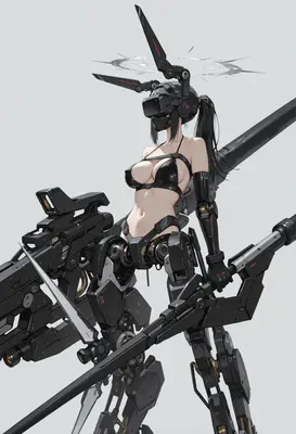 Cybernetic Warrior in Tactical Gear