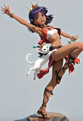 Royal Princess and Her Loyal Cat