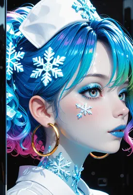 Winter Queen Ice Princess Portrait