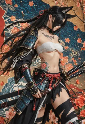 Fox Spirit Samurai Warrior