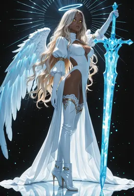 Celestial Guardian with Crystal Blade