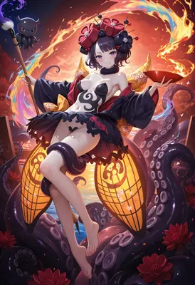 Mystical Ink Spirit and Tentacle Guardian