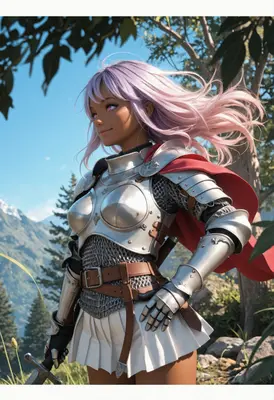 Pink Haired Knight in Shining Armor