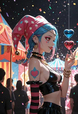 Jester at the Carnival Night