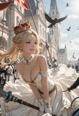The Elven Queen and Her Army