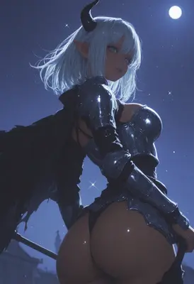 Moonlit Succubus Knight in Shining Armor