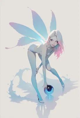 Ethereal Fairy With A Glowing Orb