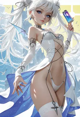 Celestial Maiden with a Glowing Elixir