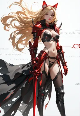 Crimson Fox Warrior in Battle Armor