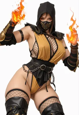 Fiery Mortal Kombat Ninja Warrior