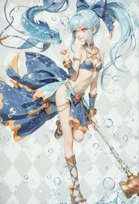 Celestial Water Maiden and Spirit Fish