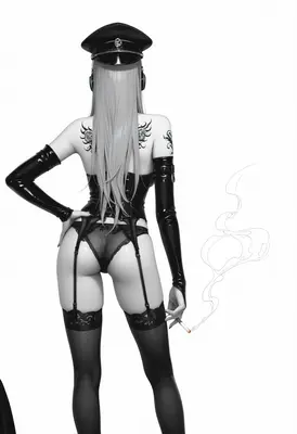Monochrome Military Style Smoking Siren