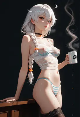 Morning Coffee with a Wet Look