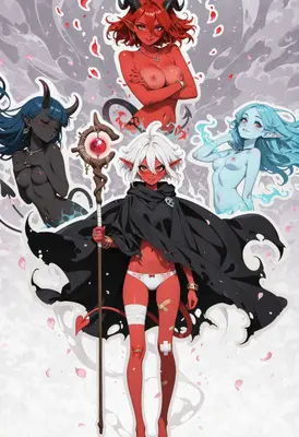 Coven of the Colorful Succubus Trio