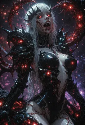Bloodthirsty Dark Fantasy Vampire Queen