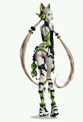 Neon Cyberpunk Pop Idol