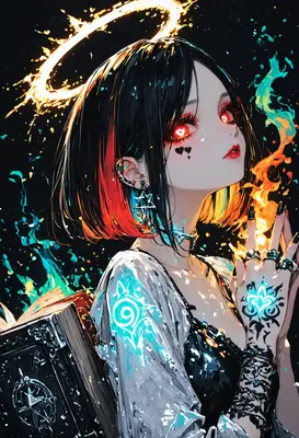 Mystic Summoner with Flaming Halo