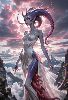 Ethereal Dragon Queen of the Peaks