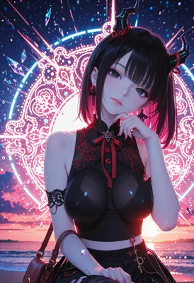 Neon Demon Maiden at Twilight