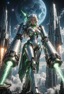 Cybernetic Guardian of the Lunar City