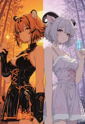 Duality of Tiger and Sheep Spirits