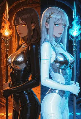 Duality of Fire and Ice Warriors