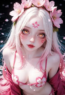 Sakura Maiden in Floral Waters