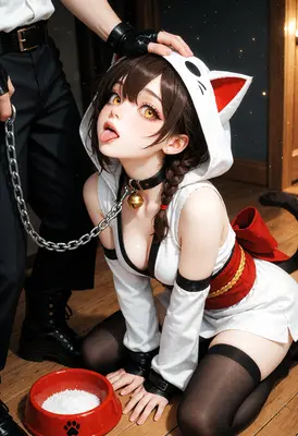 Submissive Cat Girl Pet Play