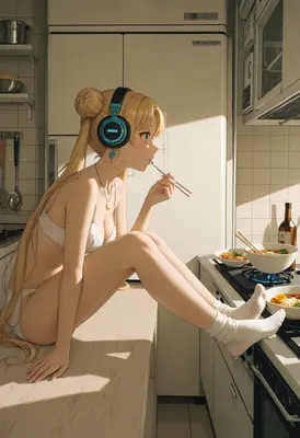 Morning Ramen in the Kitchen
