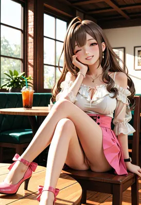 Cheerful Afternoon Cafe Date