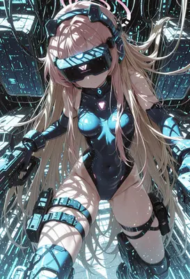 Cybernetic Soldier in Virtual Reality