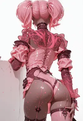 Pink Latex Doll Back View