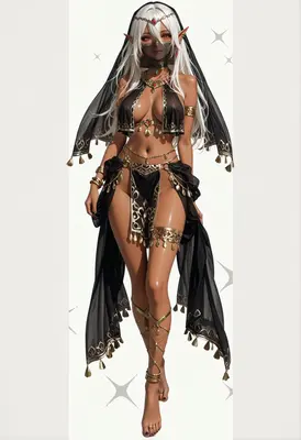 Mystical Desert Elf Dancer