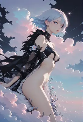 Ethereal Maiden Amidst The Cloud Sea