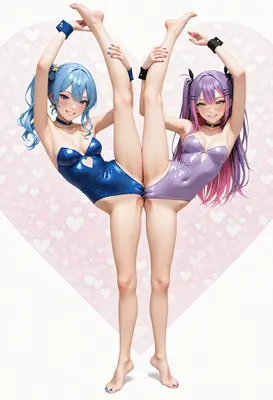 Dynamic Duo Heart Shaped Pose