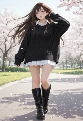 Strolling Through The Cherry Blossoms