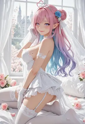 Ethereal Bride in Pastel Tones