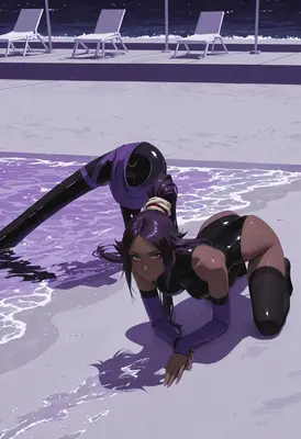 Yoruichi by the Night Pool