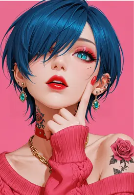 Stunning Portrait of a Stylish Girl